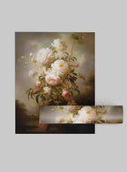 1 Corinthians 13:4 - Serene Peonies - Bible Art Poster Print