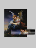 1 Corinthians Angelic Landscape - Bible Verse Art Poster Print