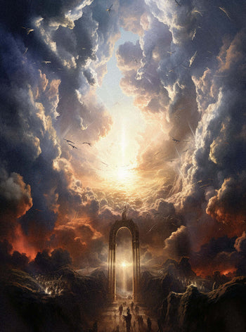 1 John 1:6 Heavenly Gateway | Sacred Art Poster Print