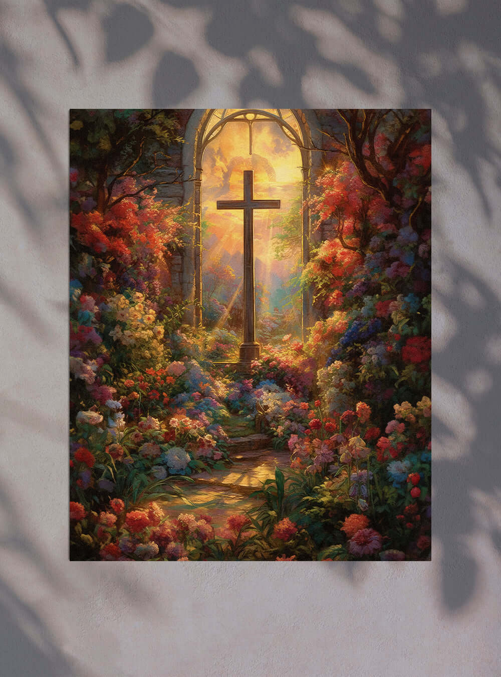 1 Peter 1:3 Enchanted Garden Pathway | Sacred Art Poster Print