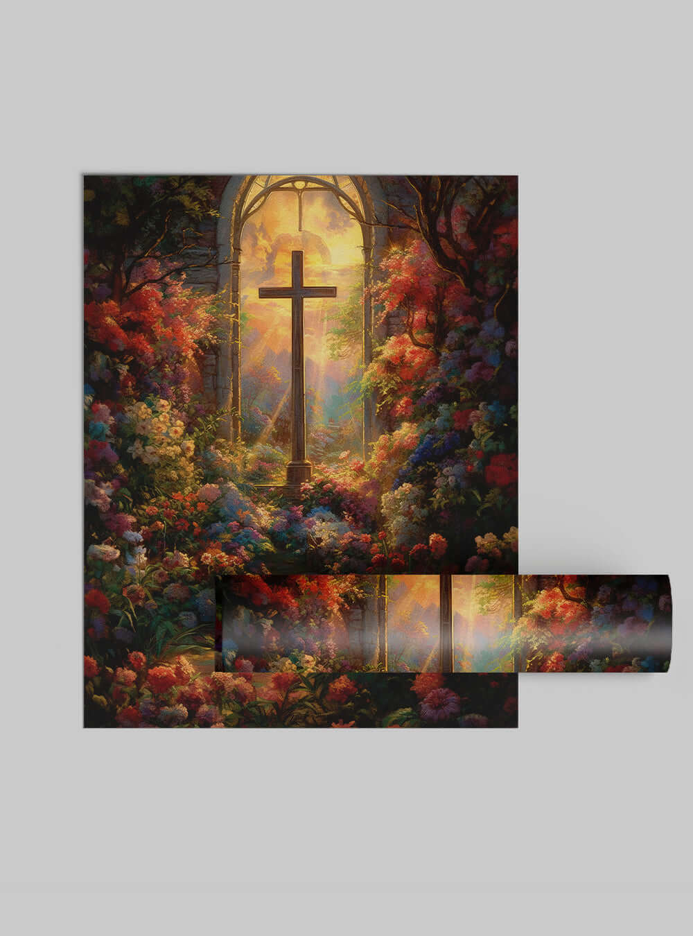 1 Peter 1:3 Enchanted Garden Pathway | Sacred Art Poster Print