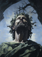 1 Peter 3:18 | Serene Portrait | Sacred Art Poster Print