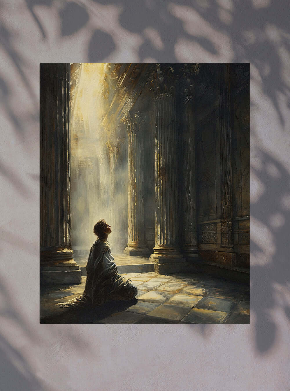 1 Chronicles 16:11 Inspired - Seek Light Cathedral Poster Print - Christian Paintings