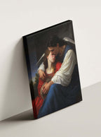 1 Corinthians 13:7 - Divine Embrace Christian Art Canvas Print