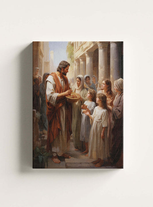 1 Corinthians 16:14 Serene Scene Christian Canvas Art Print