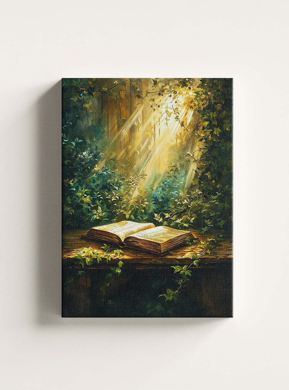 1 John 1:5 Inspired Illuminated Scripture Artistic Canvas by Holysteller