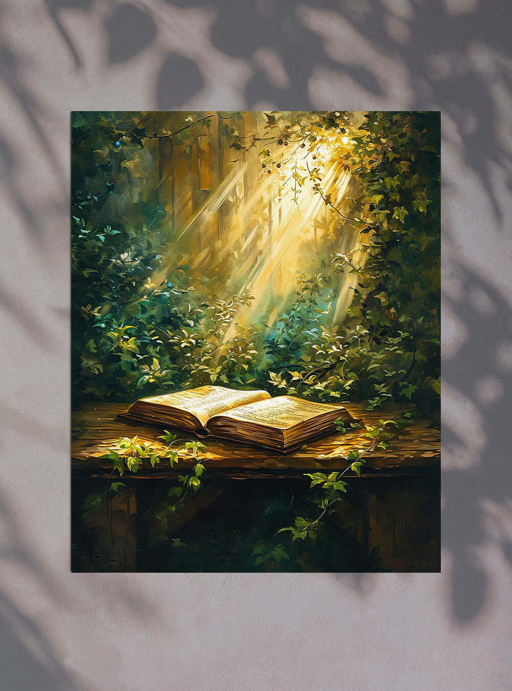 1 John 1:5 Inspired Illuminated Scripture Nature Poster by Holysteller