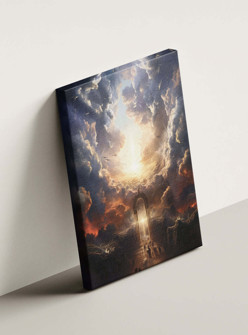 1 John 1:6 Heavenly Gateway | Christian Canvas Art Print