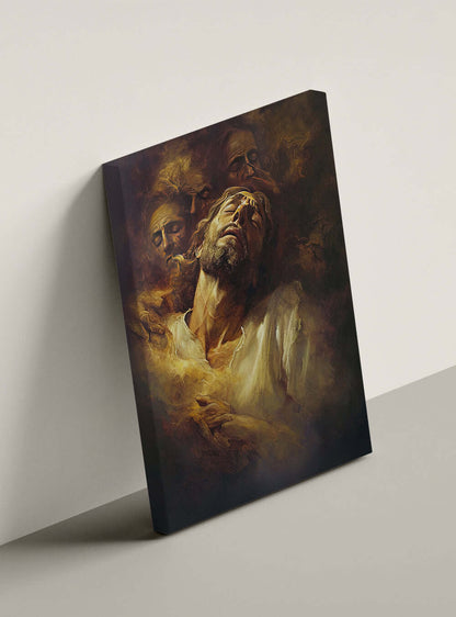 1 John 4:11 Inspiring Christian Artwork Canvas Print