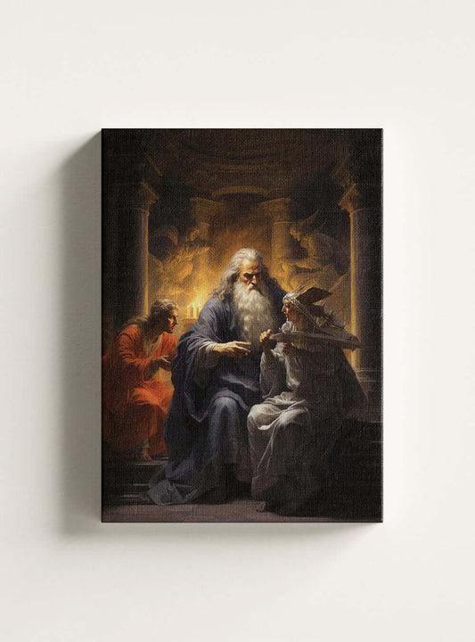 1 John 4:17 Angelic Figures Christian Home Decor Canvas Print