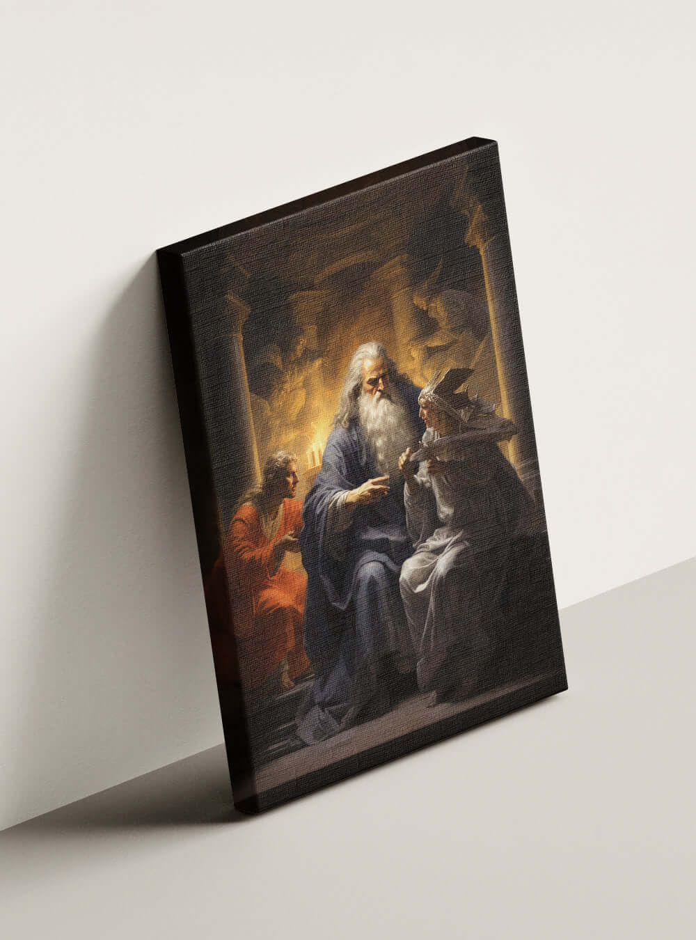 1 John 4:17 Angelic Figures Christian Home Decor Canvas Print