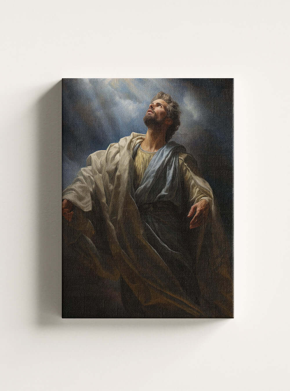 1 Peter 5:10 Angelic Figure Bible Scripture Wall Art Canvas Print