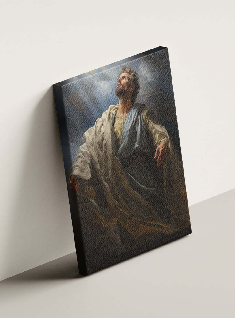 1 Peter 5:10 Angelic Figure Bible Scripture Wall Art Canvas Print