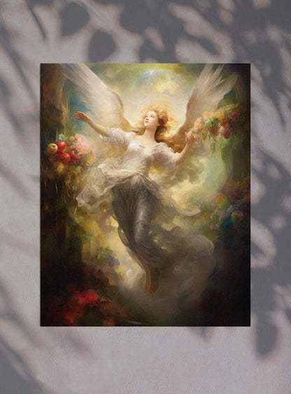 2 Corinthians 13:14 Angelic Figure Christian Wall Poster Print