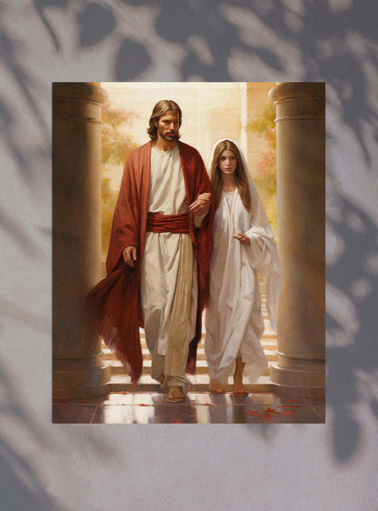 2 John 1:6 Serenity Canvas Sacred Art Poster Print