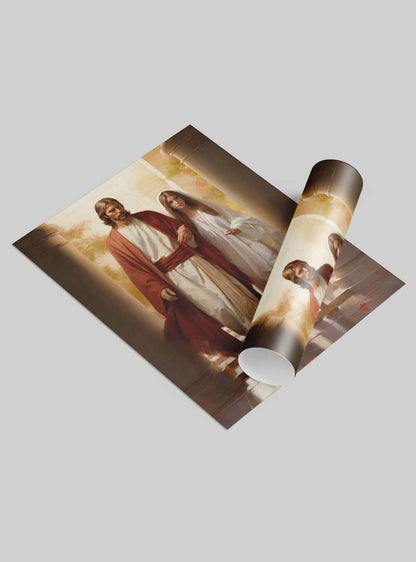 2 John 1:6 Serenity Canvas Sacred Art Poster Print