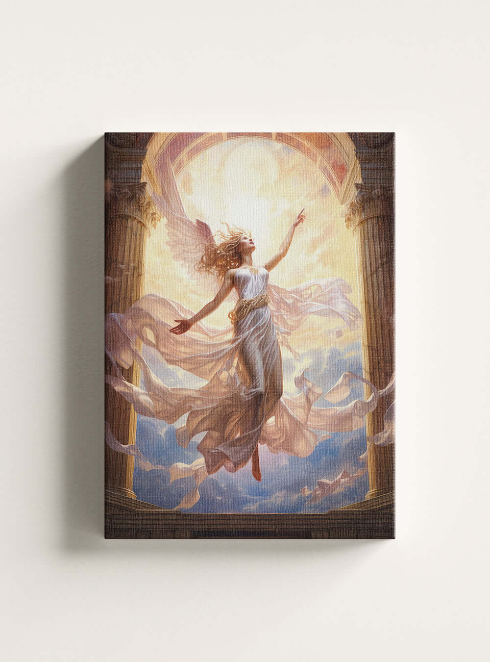 2 Corinthians 3:17 - Heavenly Ascension - Eco Christian Canvas Print