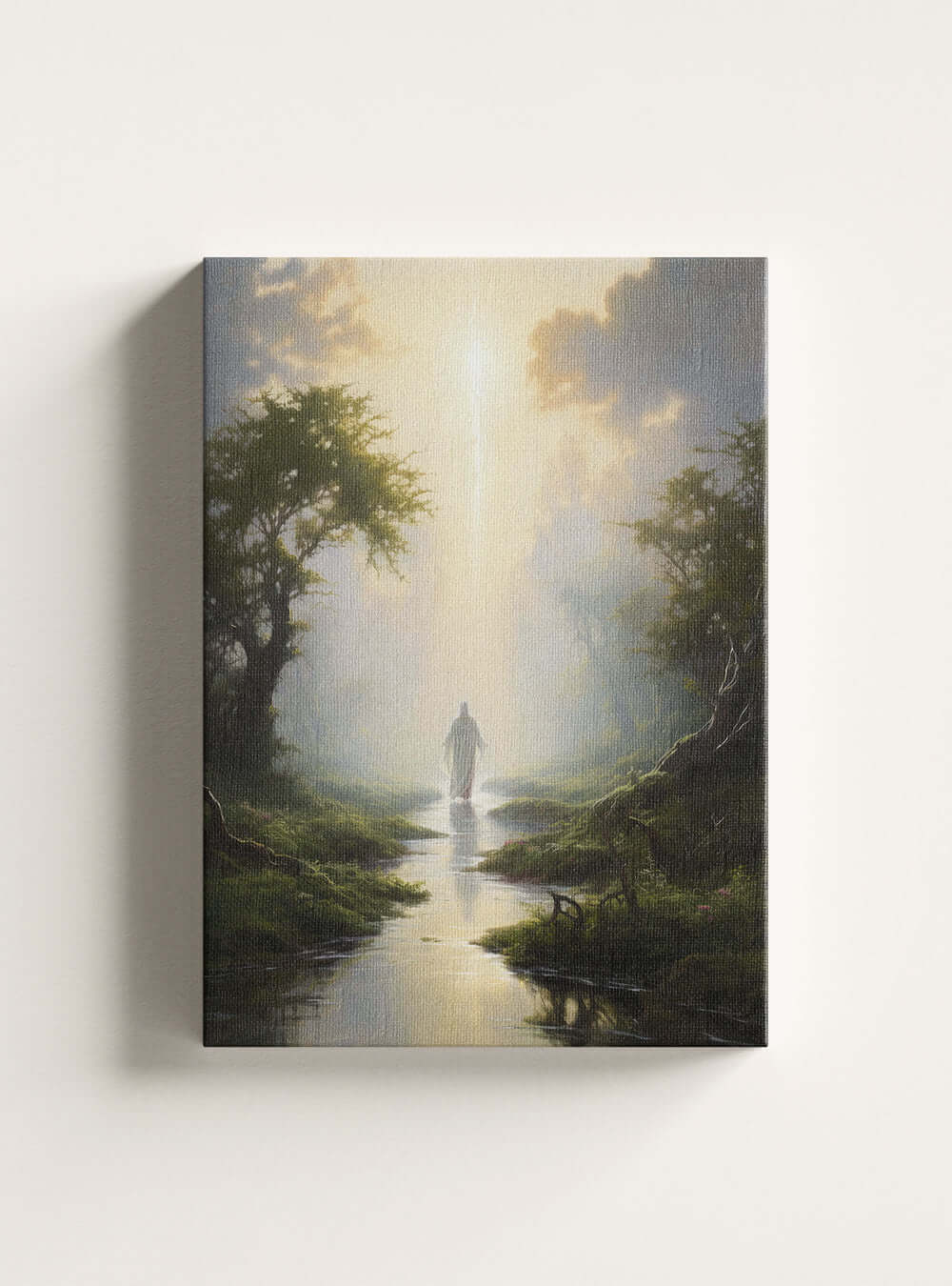 2 Corinthians 5:7 Mystical Figure Christian Artwork Canvas Print