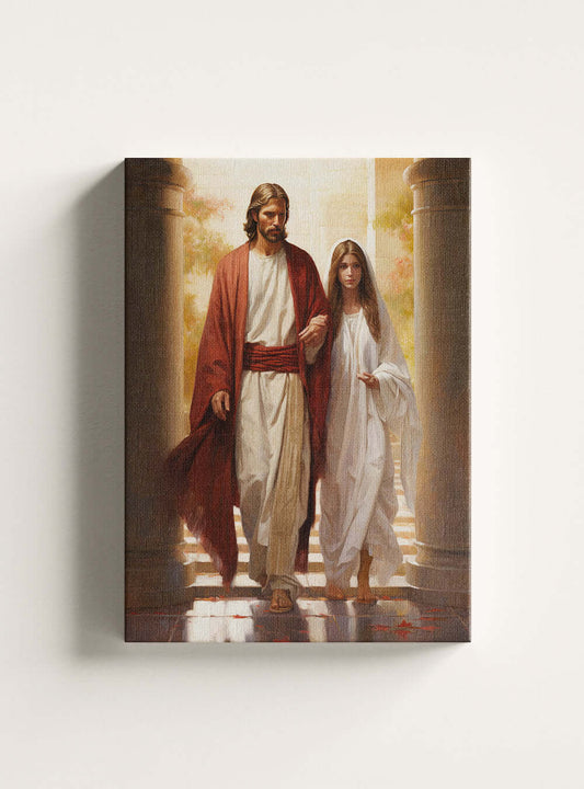 2 John 1:6 Serenity Canvas Sacred Art Print