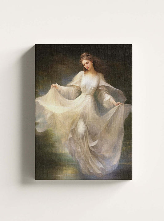 2 Peter 1:3 - Ethereal Woman Bible Art Canvas Print