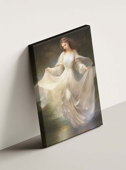 2 Peter 1:3 - Ethereal Woman Bible Art Canvas Print