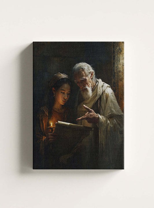 2 Timothy 2:15 Study Inspired Christian Paintings on Canvas Print