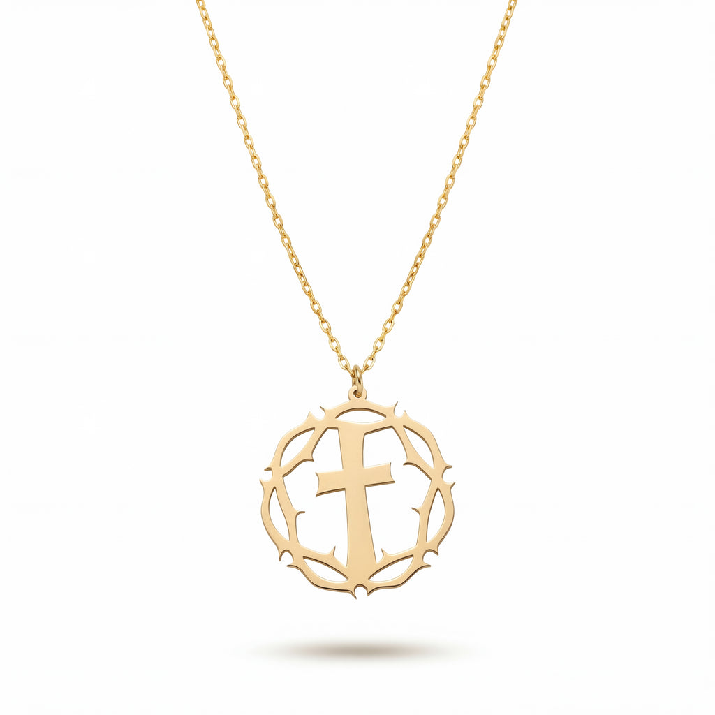 Crown of Thorns Necklace 18k Gold Vermeil