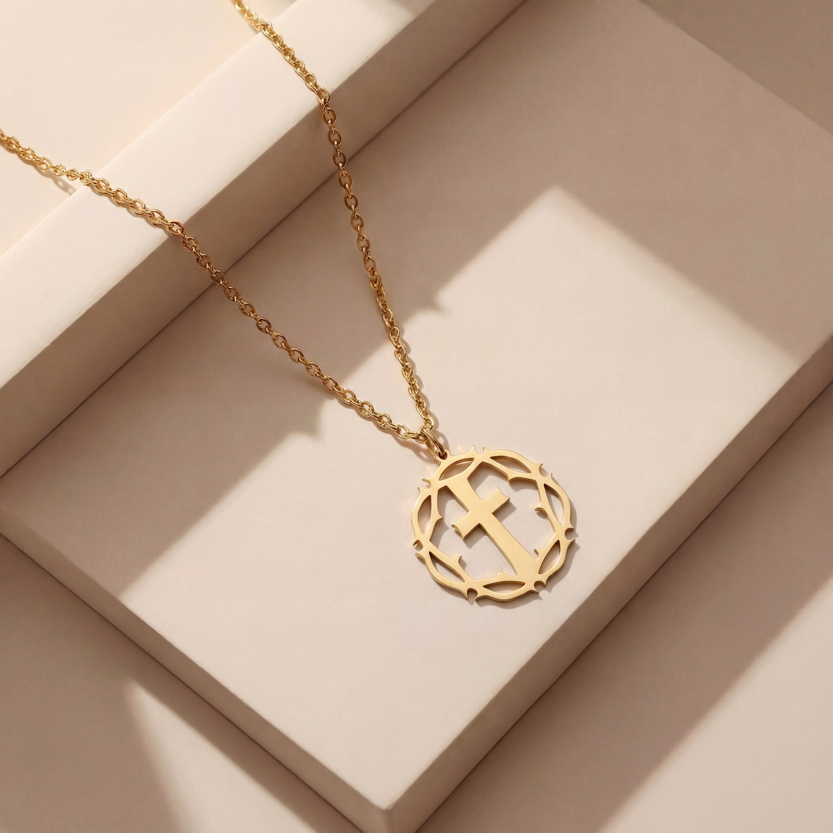 Crown of Thorns Necklace 18k Gold Vermeil