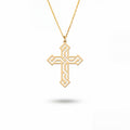 Cross Maze Sterling Silver Necklace
