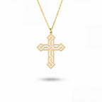 Cross Maze Sterling Silver Necklace