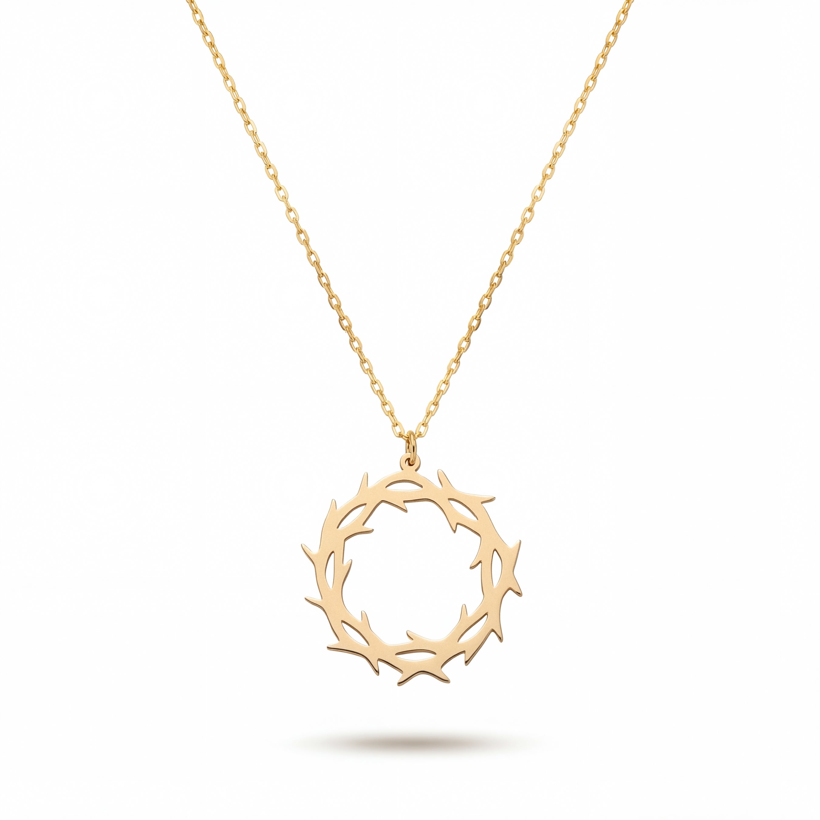 Thorn Crown Necklace Gold Vermeil Sterling Silver