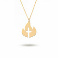 Holy Flame Necklace Gold Vermeil on Sterling Silver