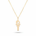 Torch Necklace in Gold Vermeil or Sterling Silver