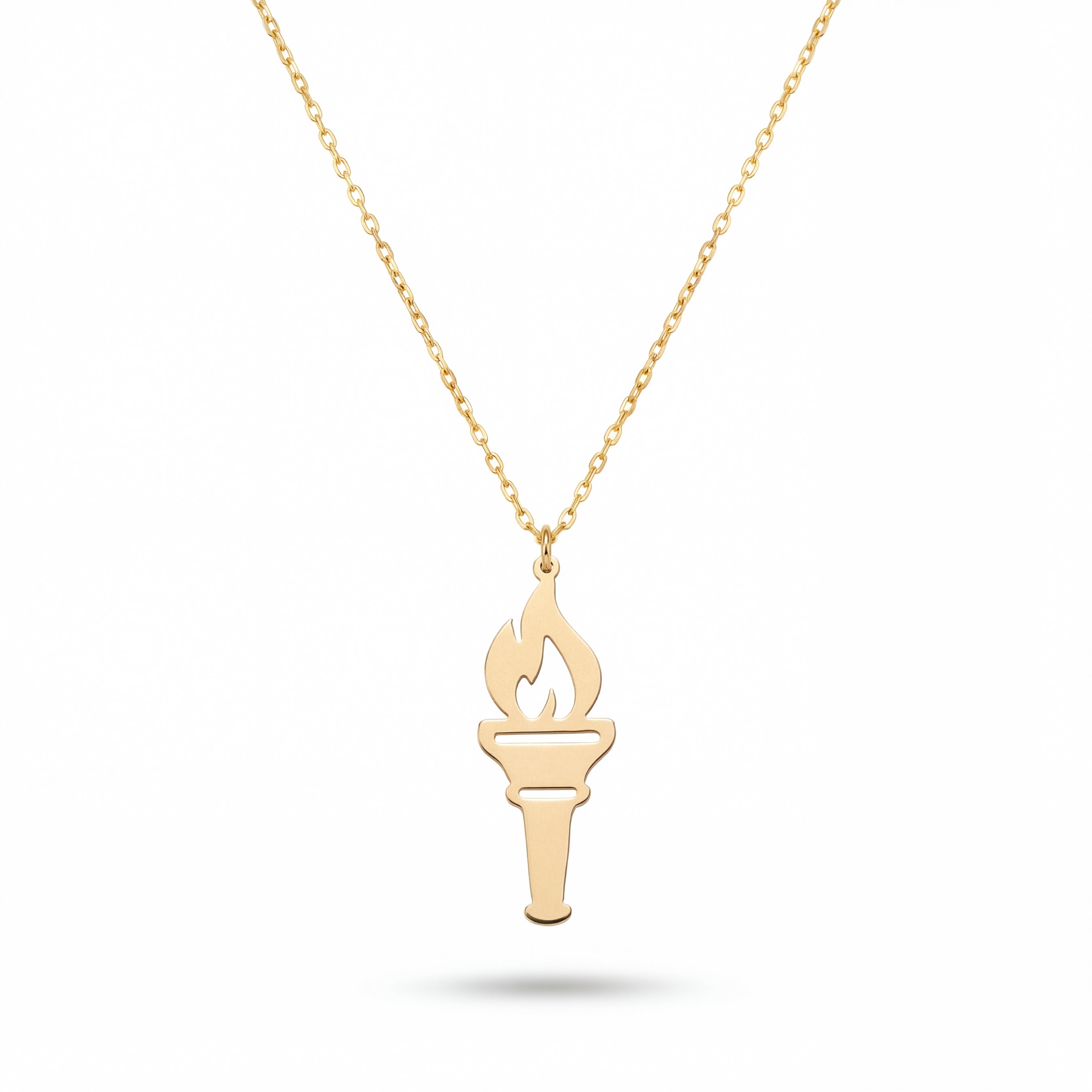 Torch Necklace in Gold Vermeil or Sterling Silver