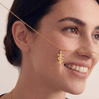 Sword & Serpent Necklace in Yellow Gold Vermeil