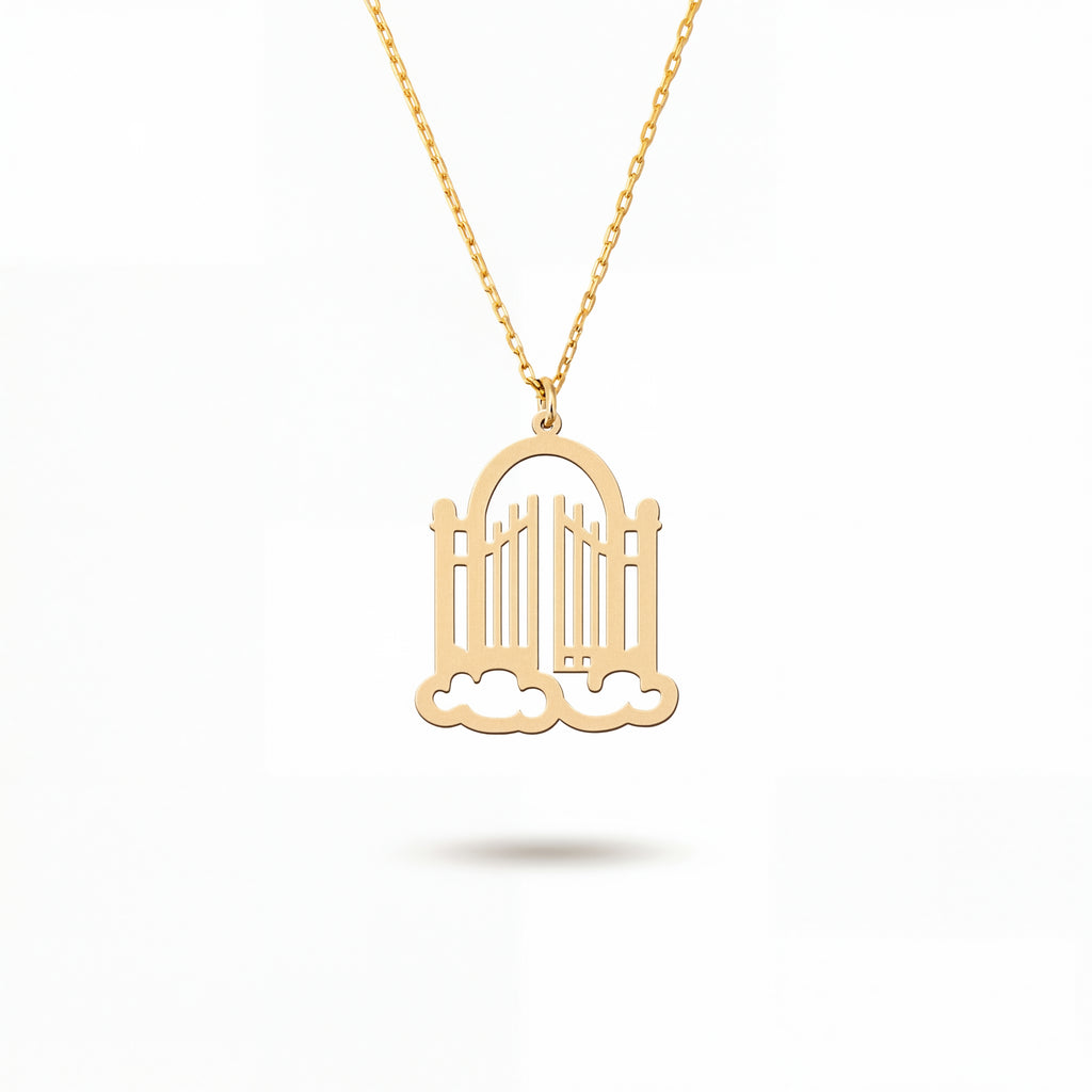 Minimal Gate of Heaven Gold Vermeil Necklace