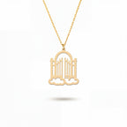 Minimal Gate of Heaven Gold Vermeil Necklace