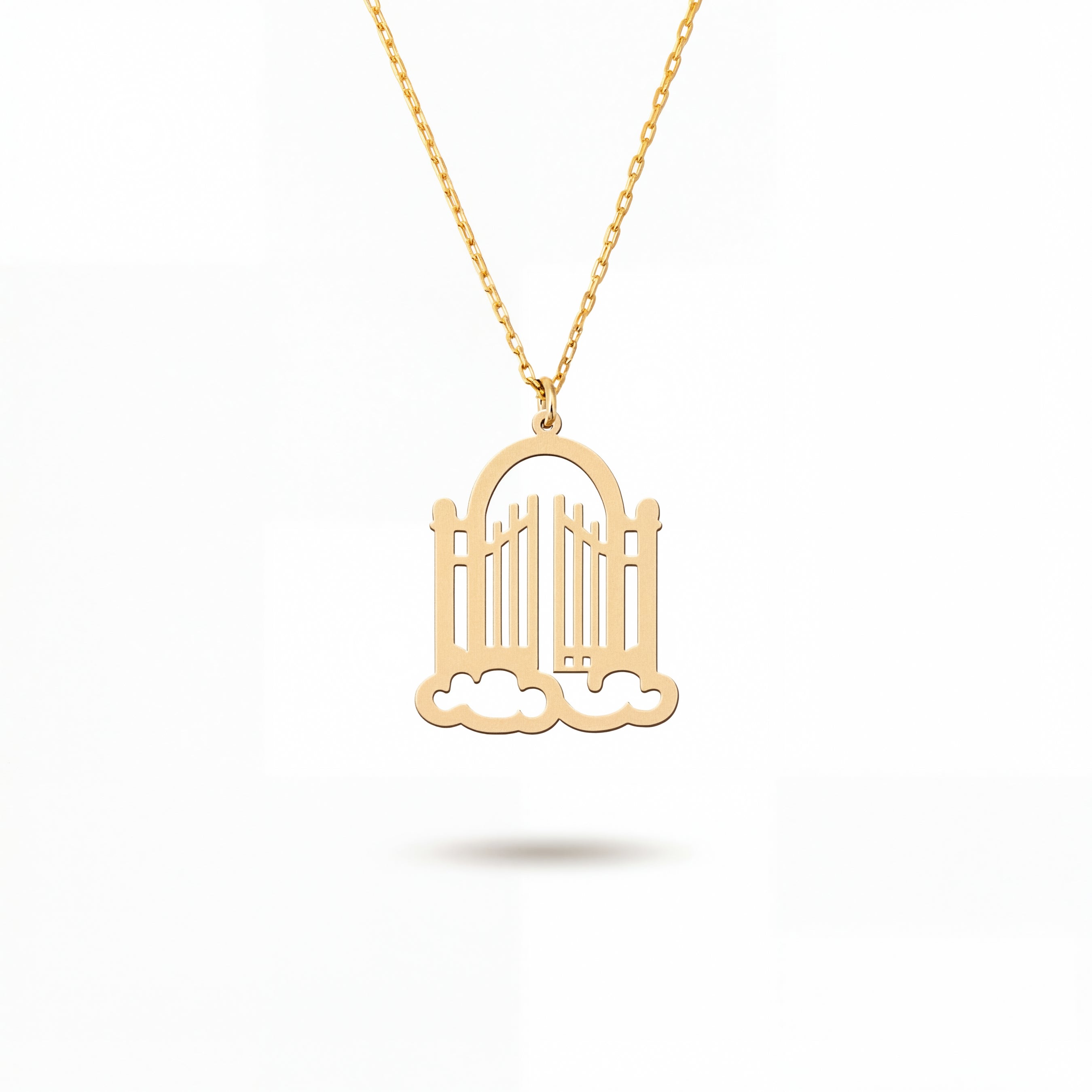 Minimal Gate of Heaven Gold Vermeil Necklace