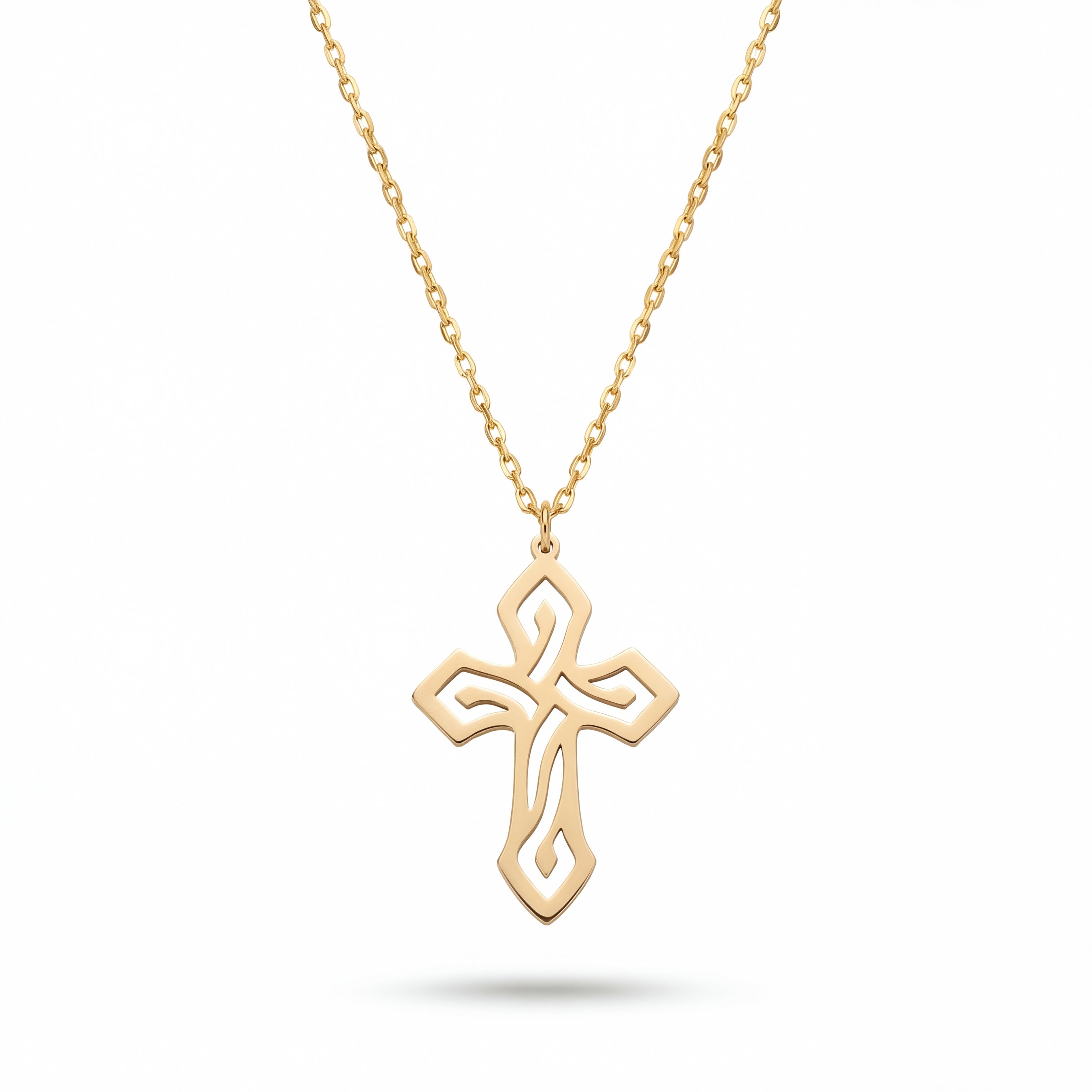 Celtic Cross Necklace 18k Gold Vermeil over Sterling Silver