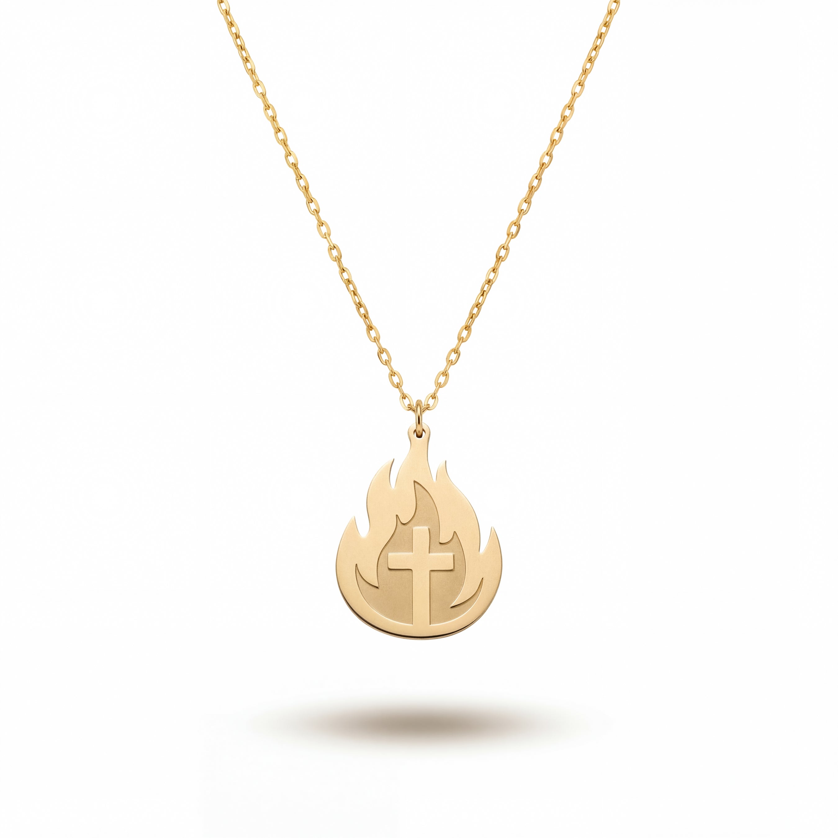 Minimalist Holy Fire Necklace in 18k Gold Vermeil