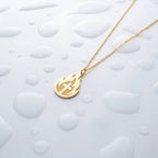 Minimalist Holy Fire Necklace in 18k Gold Vermeil