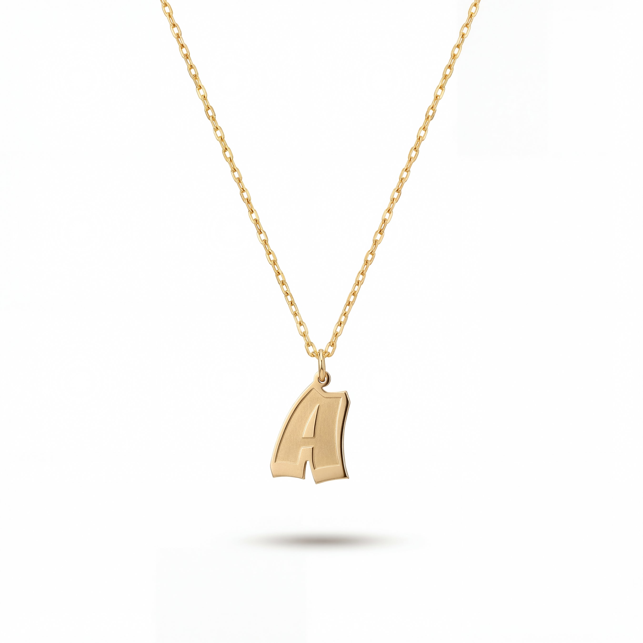 Initial Necklace Gold Vermeil over Sterling Silver