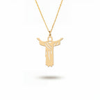 Jesus Necklace Gold Vermeil over Sterling Silver