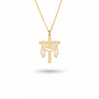 Resurrection Cross Sterling Silver Necklace in 18k Gold Vermeil