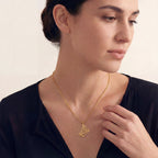 Minimal Harp 18k Gold Vermeil Sterling Silver Necklace