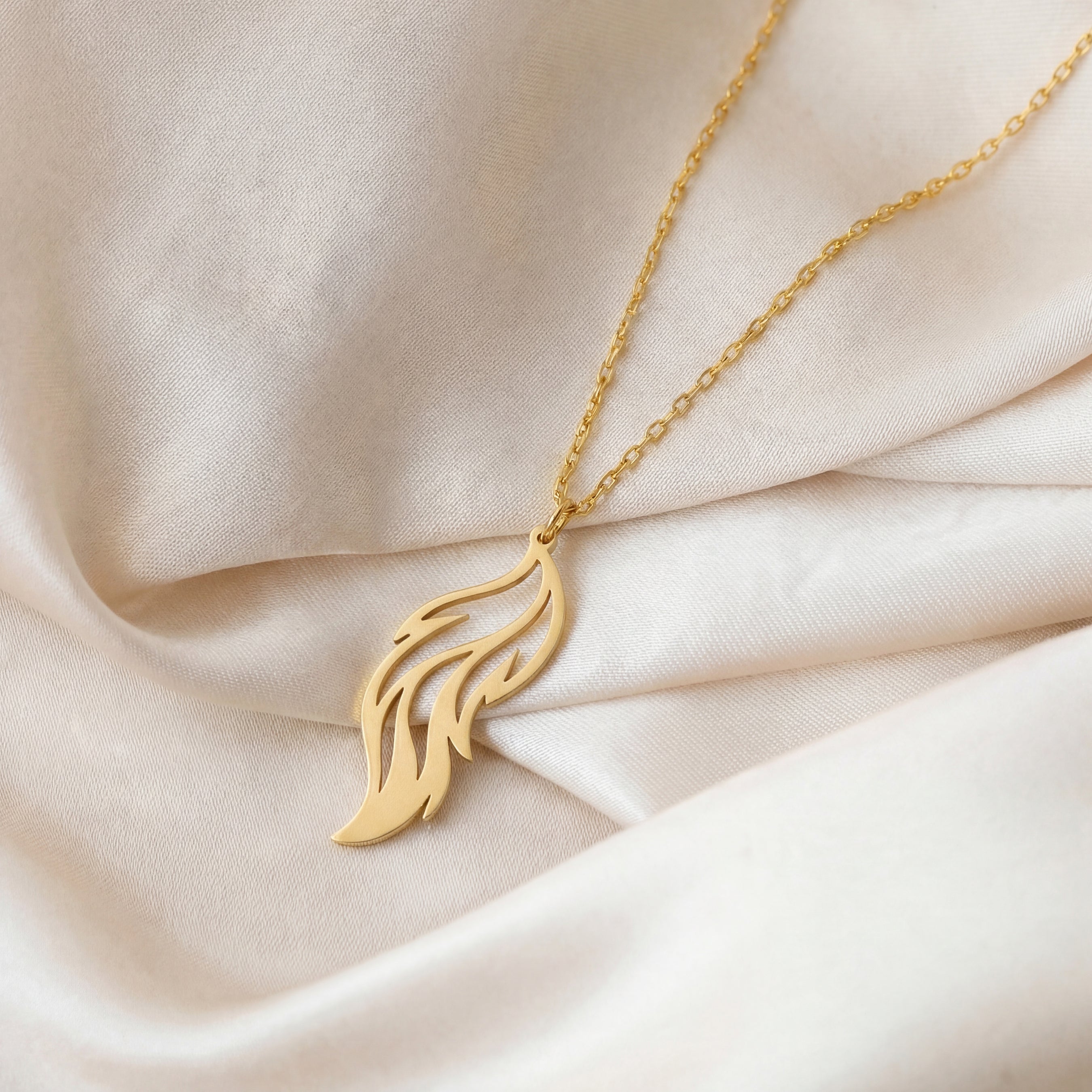 Fox Tail Necklace in Gold Vermeil over Sterling Silver