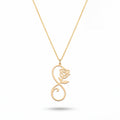 Infinity Rose Necklace in Gold Vermeil Over Sterling Silver