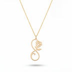 Infinity Rose Necklace in Gold Vermeil Over Sterling Silver