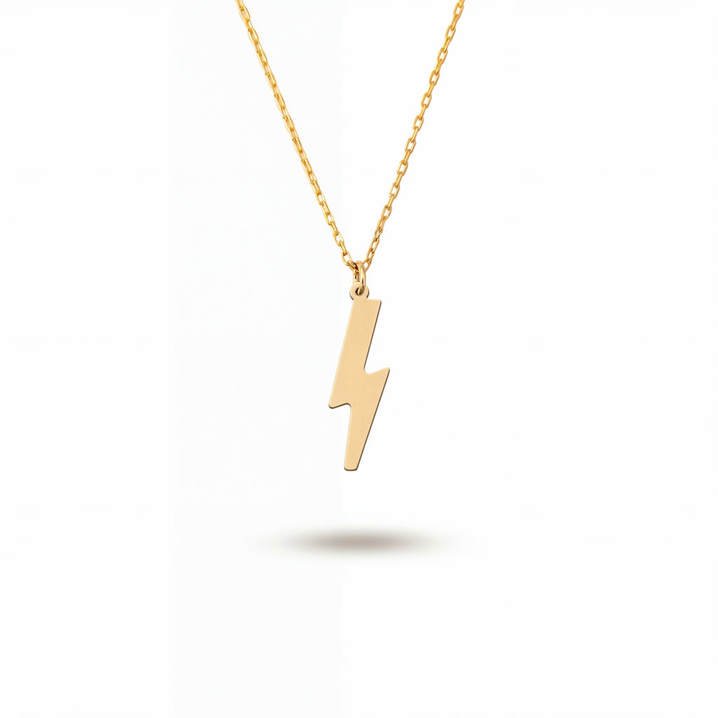 Tiny Lightning Necklace Sterling Silver