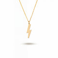 Tiny Lightning Necklace Sterling Silver
